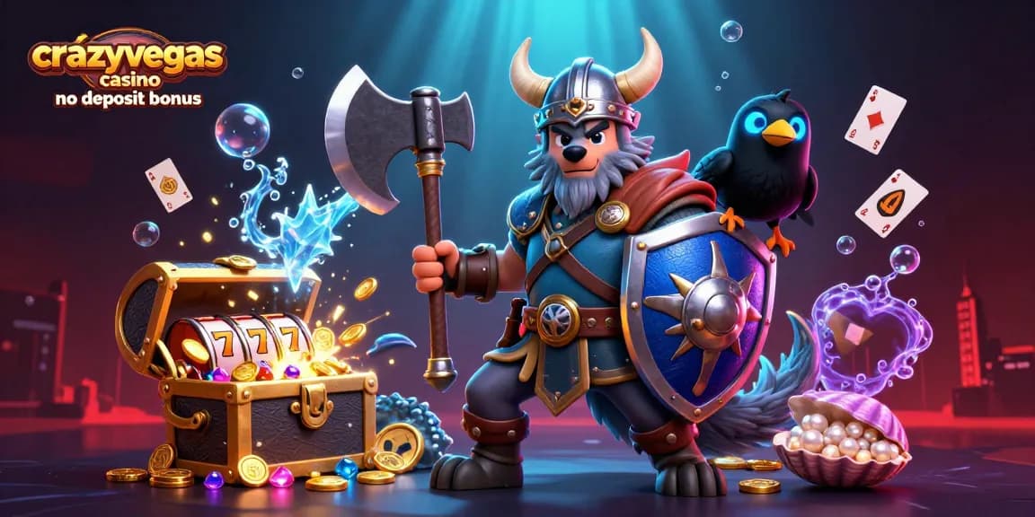 Discover thrilling opportunities at crazyvegas casino no deposit bonus with captivating slot reels and animated characters.