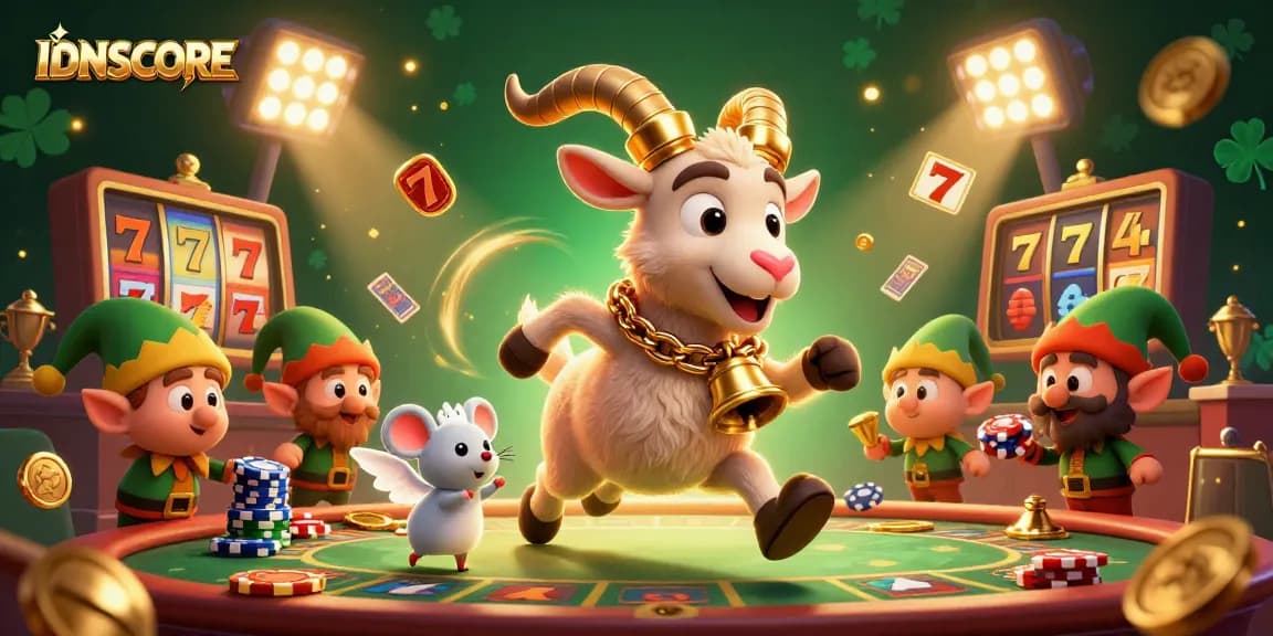 IDNSCORE offers an exciting gaming experience with slot machines, vibrant characters, and thrilling action.