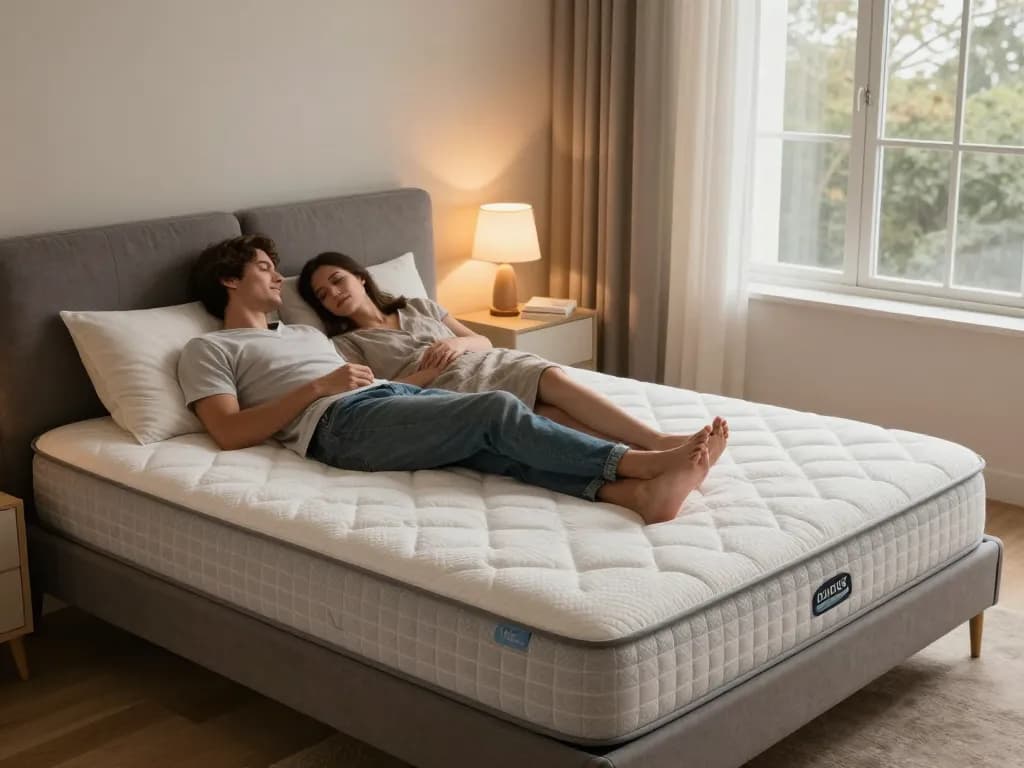 Orthopaedic mattress providing comfort and support in a serene bedroom setting.