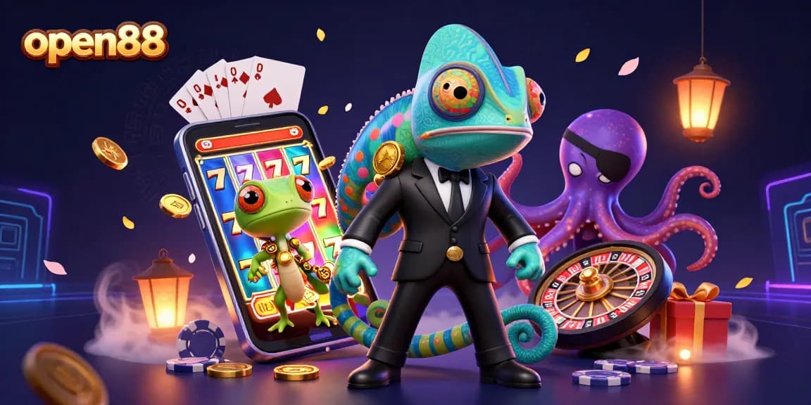 Engage with the vibrant excitement of open88 casino games featuring 3D cartoon characters.