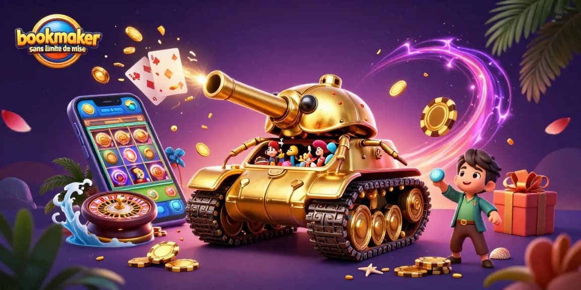 Jouez avec bookmaker sans limite de mise dans un univers de paris animés et festifs