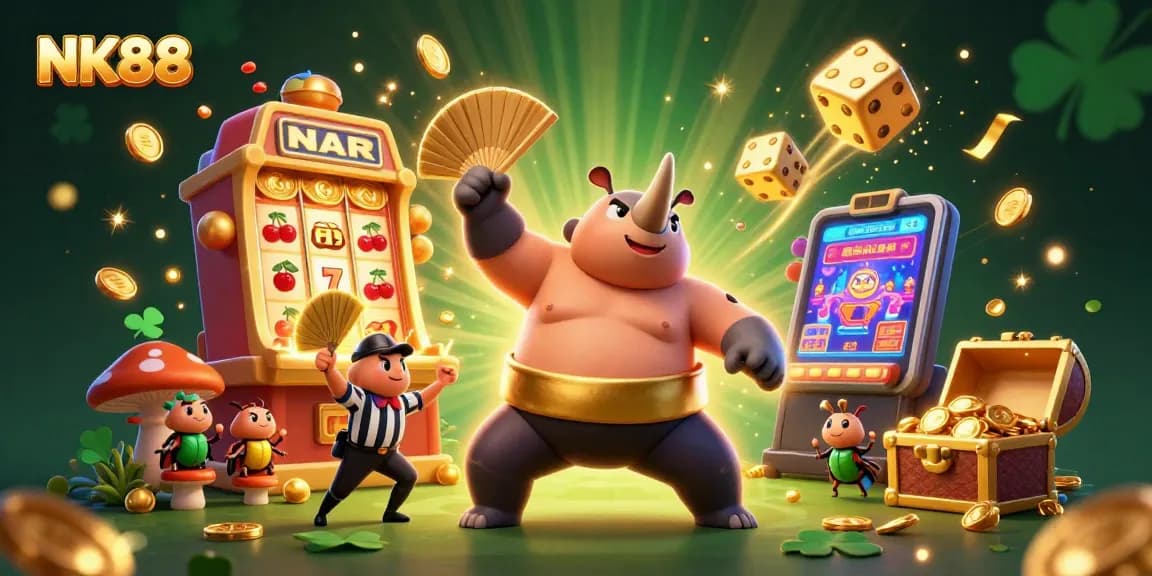 Experience thrilling jackpots at NK88 with vibrant 3D visuals and captivating characters.