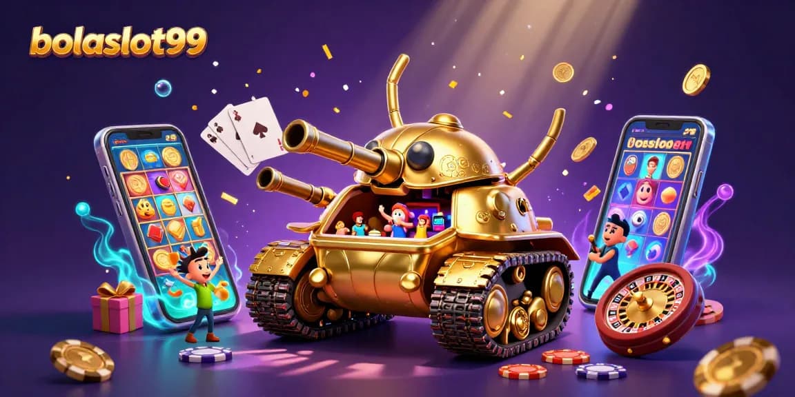 Experience the thrill of slots with bolaslot99's vibrant 3D casino tank and mobile gaming dynamics.