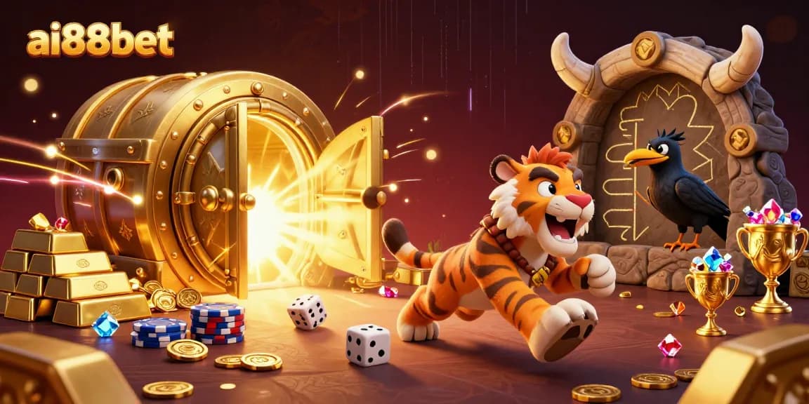 Engage with ai88bet's exciting prehistoric casino experience featuring rich treasures and animated characters.