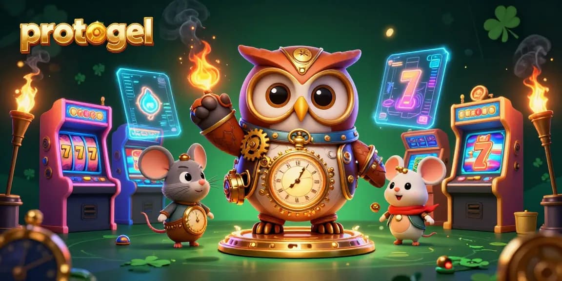 Experience the excitement of protogel's lottery games with a dynamic, colorful 3D illustration capturing thrilling giant jackpots.