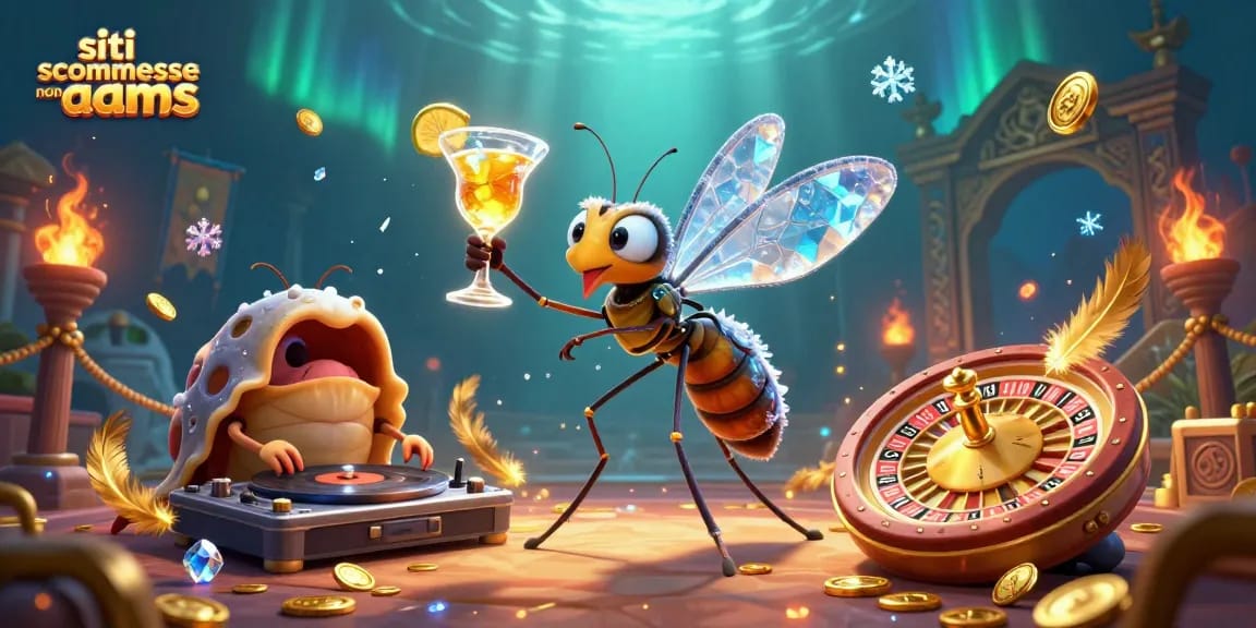 Gioca nei migliori siti scommesse non AAMS con un'illustrazione colorata e coinvolgente.