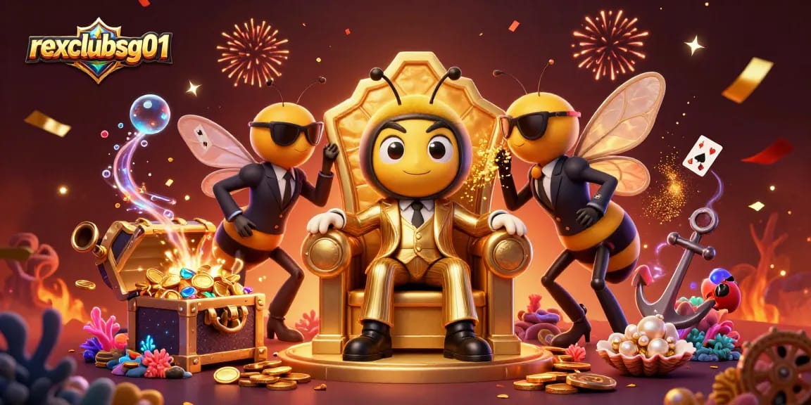 Engage with rexclubsg01 for thrilling casino adventures and winning moments through the exciting cartoon scene.