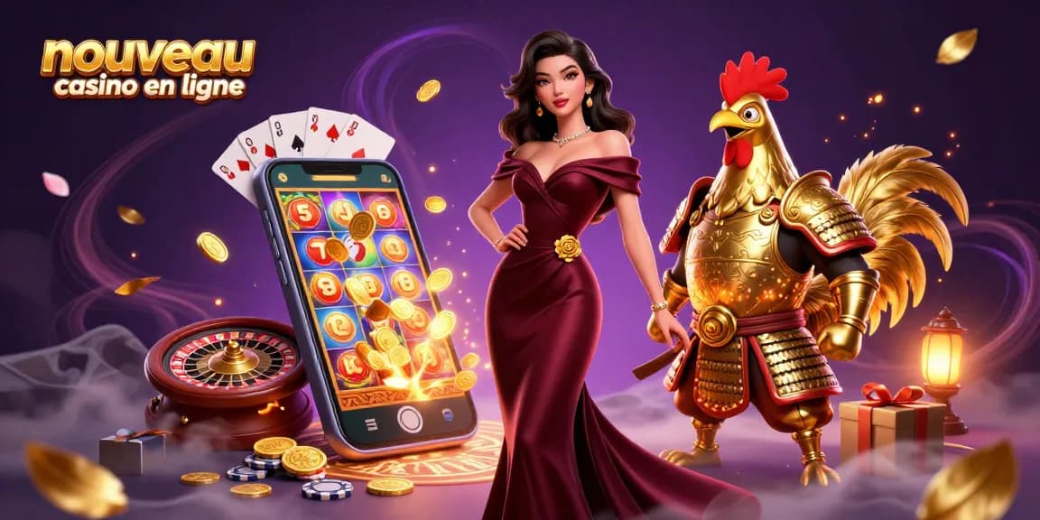 Découvrez l'attrait des nouveaux casinos en ligne avec des personnages glamour et des éléments de jeu vibrants.