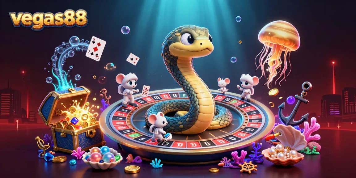bermain slot online di vegas88 dengan karakter kartun menarik dan elemen perjudian lainnya.