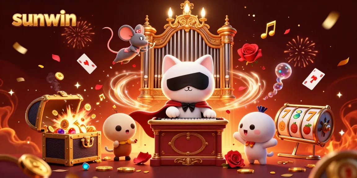 Experience thrilling gameplay with sunwin in an ultra-detailed 3D casino scene featuring exciting elements.