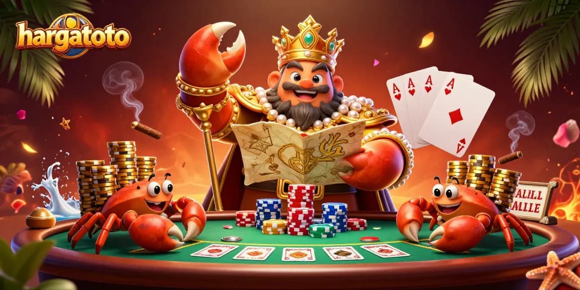 Hargatoto menunjukkan kehebatan kasino dengan kepiting emas besar dan permainan poker yang menakjubkan.