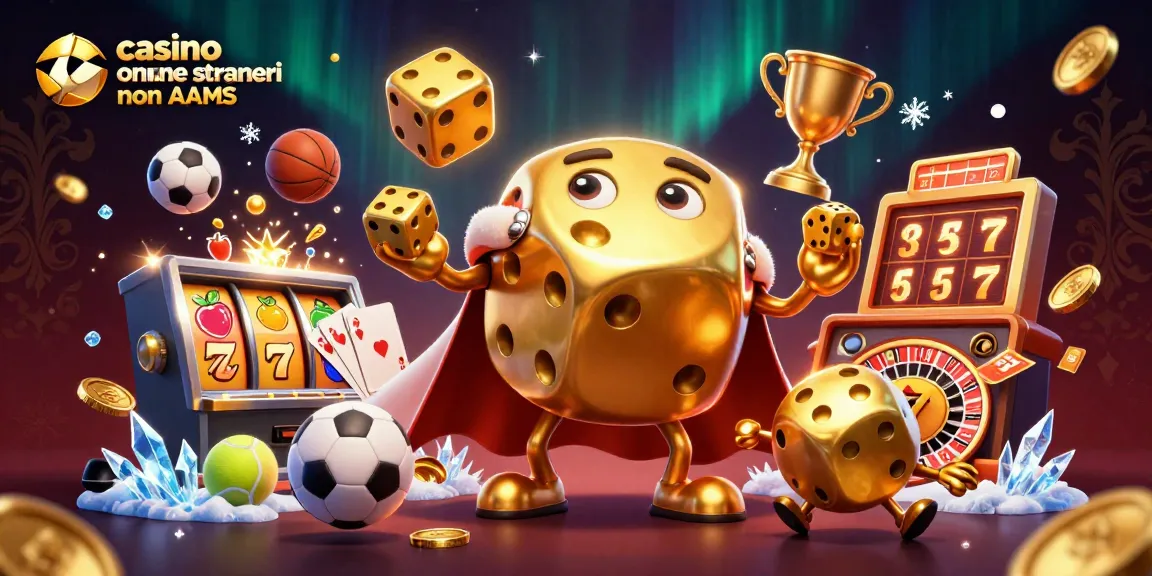 Gioca presso i casino online stranieri non AAMS e vinci premi con il dado animato e slot attrattive.