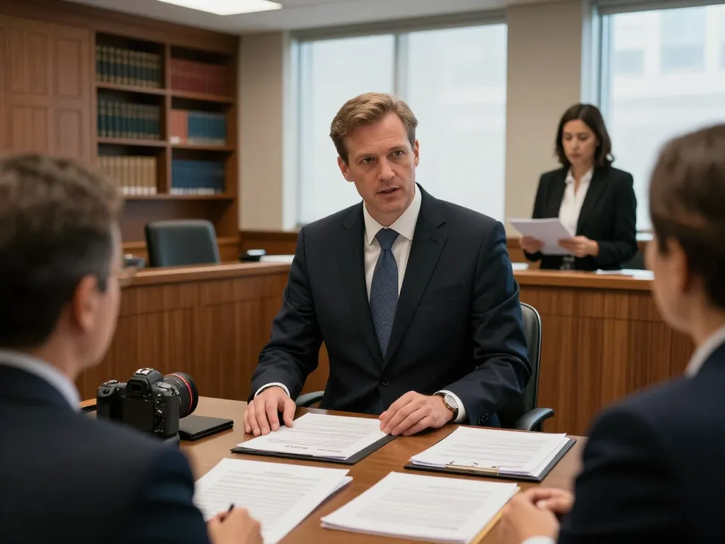 New York City Personal Injury Lawyer passionately presenting a case in court, showcasing professionalism and advocacy.