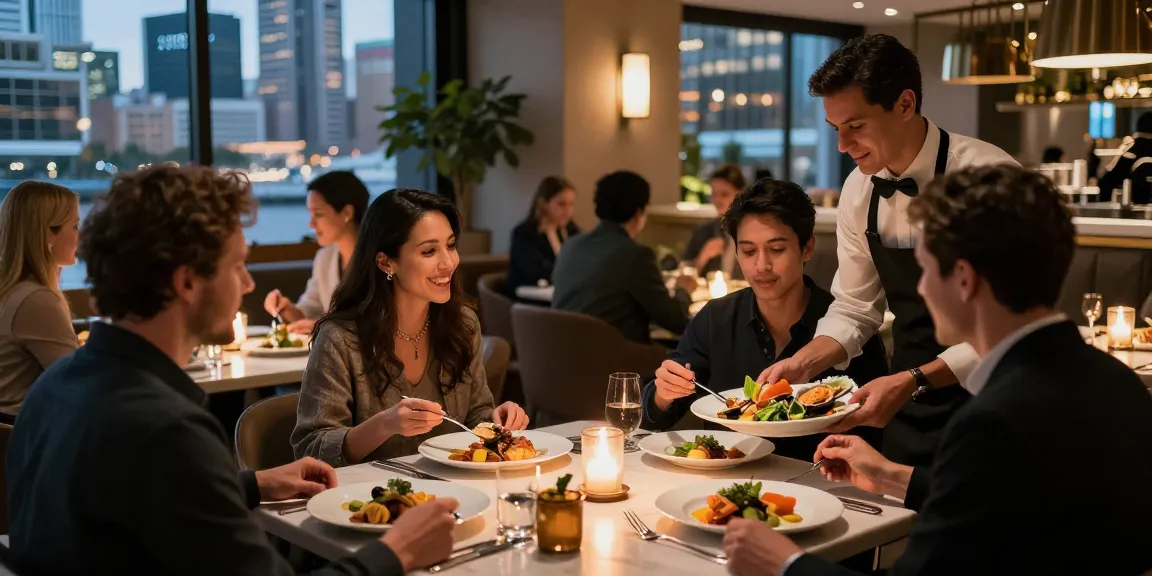 Sydney303 offers a modern dining experience with gourmet dishes in a chic restaurant atmosphere.