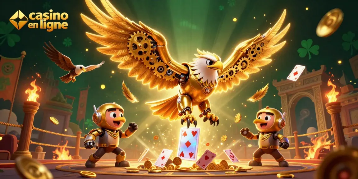 Casino en ligne : affrontez le jeu avec l'aigle cyborg et cartes holographiques