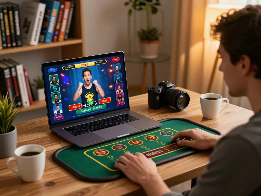 cloud-africa player placing bets on mobile casino app in a cozy home environment