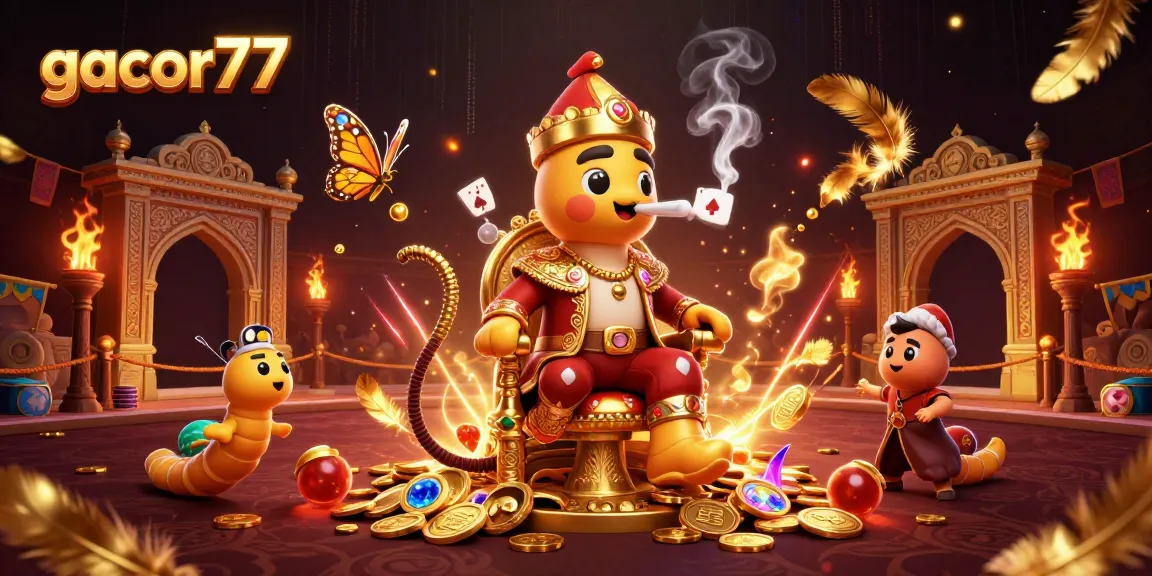 Gacor77 menampilkan pengalaman bermain slot dengan ilustrasi detail dan warna yang menawan.