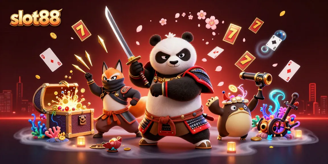Engage with slot88's vibrant 3D casino adventure featuring winning characters and dynamic elements.