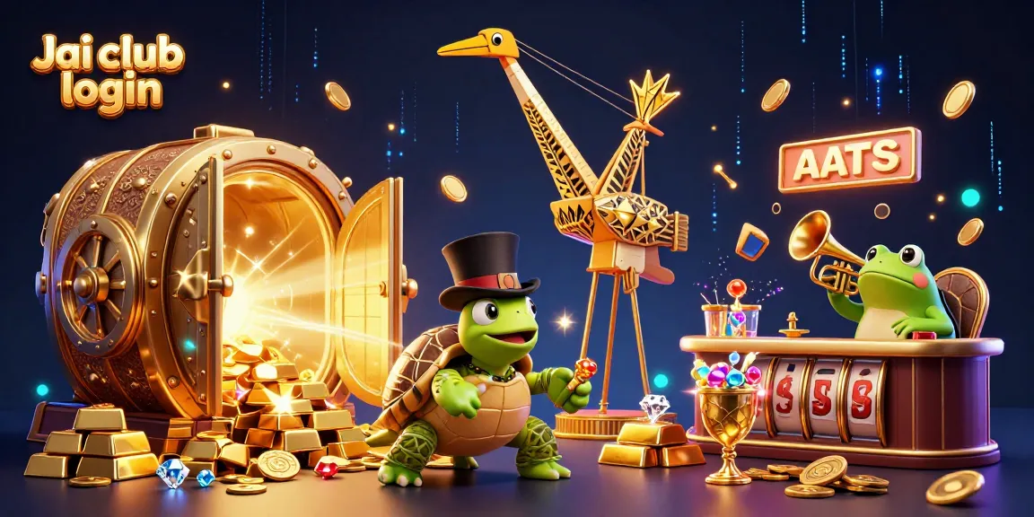 Engage in exciting gameplay with Jai club login, featuring animated casino characters and vibrant game elements.