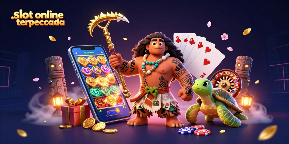 Engage with casino thrills in a vibrant scene showcasing slot online terpercaya with dynamic gaming elements.