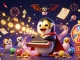 Engage with the energetic mpo slot scene featuring vibrant characters and casino elements.