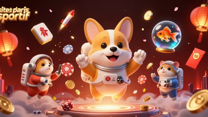 Engagez-vous sur un site de paris sportif avec des astronautes et des éléments de casino captivants.