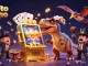 Casino crypto avec un pachycéphalosaur, un manager ankylosaure et des pièces dorées volantes