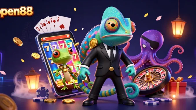 Engage with the vibrant excitement of open88 casino games featuring 3D cartoon characters.