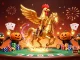 Engage with sc88 in this magical casino scene featuring a golden rooster and friends.