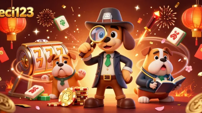 Experience exciting gameplay in leci123 featuring animated characters, casino elements, and treasure clues.