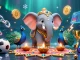 Paris sportif en action avec un éléphant diwali et un paon, décorés d'éléments colorés.