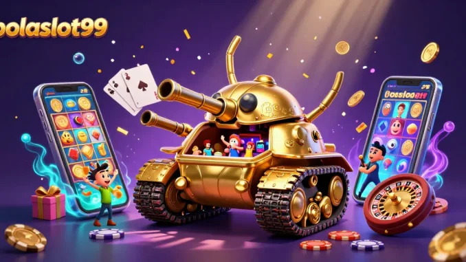 Experience the thrill of slots with bolaslot99's vibrant 3D casino tank and mobile gaming dynamics.