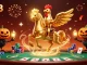 Exciting gameplay at fly88 depicted with a golden rooster and casino elements in a vibrant scene.